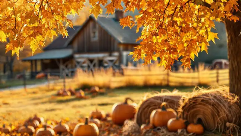 El otoño ofrece paz rural y cálida