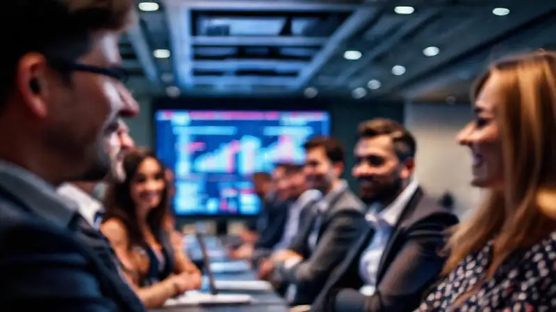 Reunión corporativa: estrategia y networking