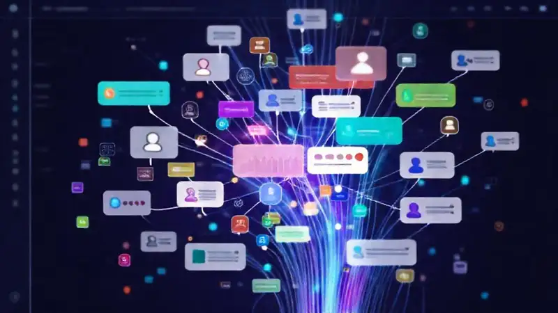 Interfaz digital visualmente atractiva y compleja