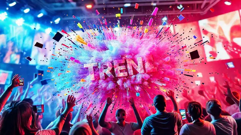Tendencia viral con diseño llamativo