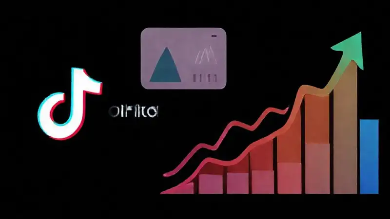 Marketing digital moderno y colorido en TikTok