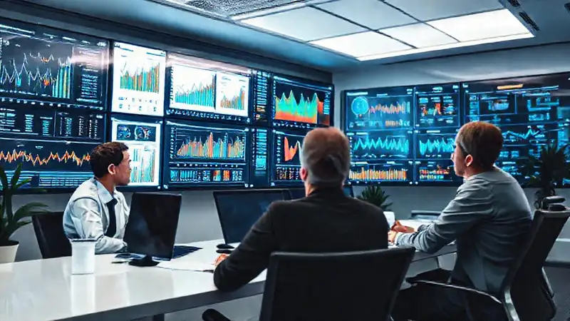 Oficina moderna y profesionalmente visualizada