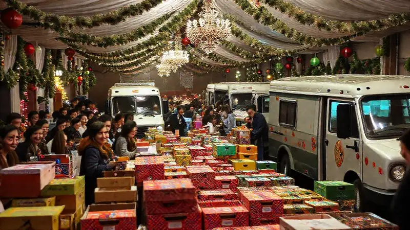 Una fiesta organizada, vibrante y caótica