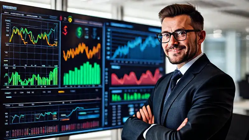 Gráficos digitales muestran datos financieros impactantes