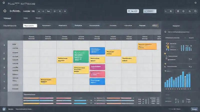 Planificación digital estratégica visualmente atractiva