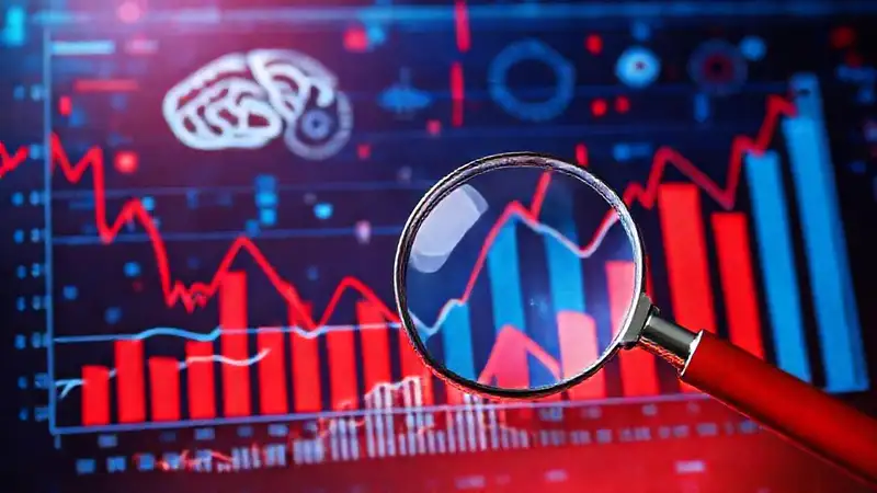 Datos financieros visuales complejos e impactantes