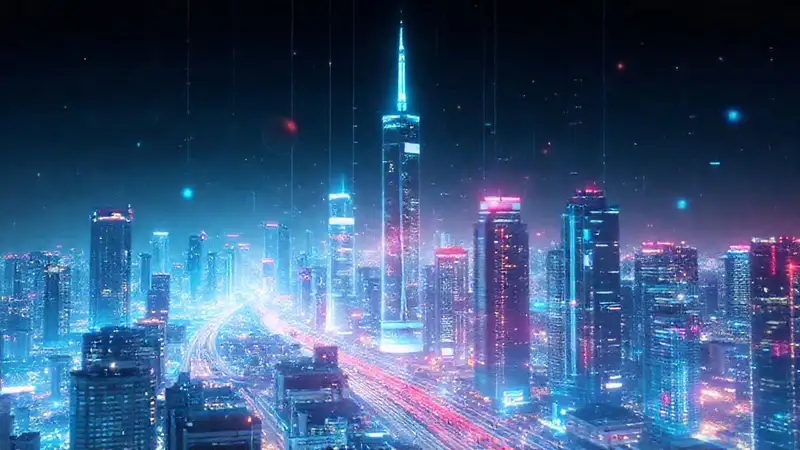 Ciudad futurista, datos y estrategia digital