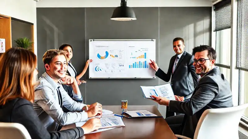 Una reunión profesional presenta ideas convincentes