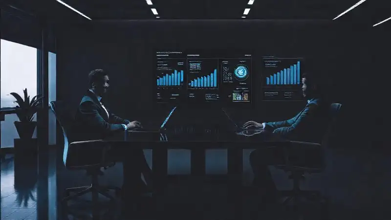 Reunión empresarial con diseño impactante