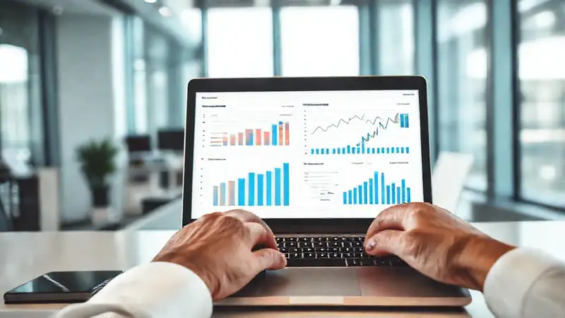 Oficina moderna: diseño impactante, datos visuales