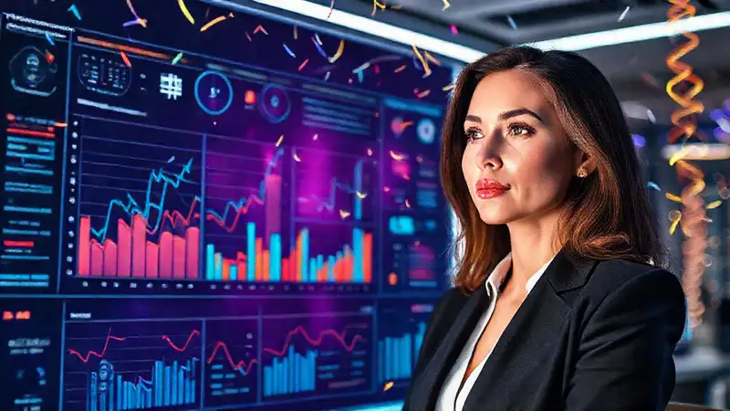 Un panel digital muestra éxito visual