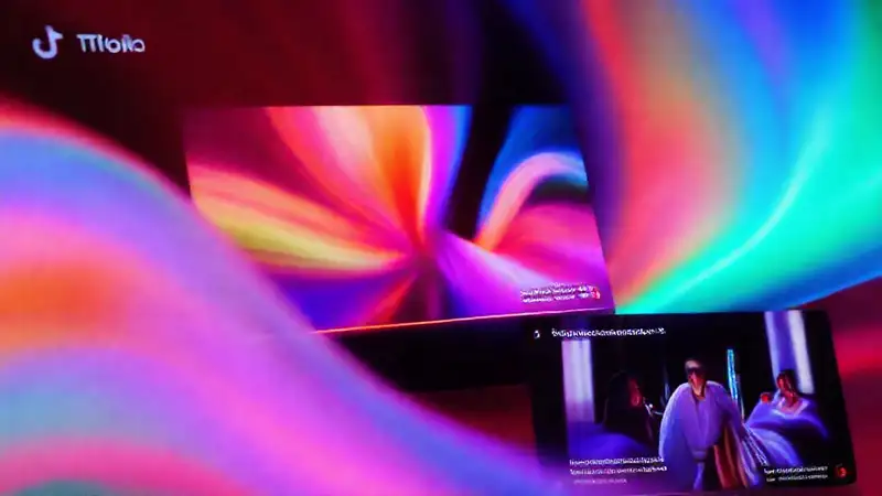 TikTok: colores vibrantes y contenido viral