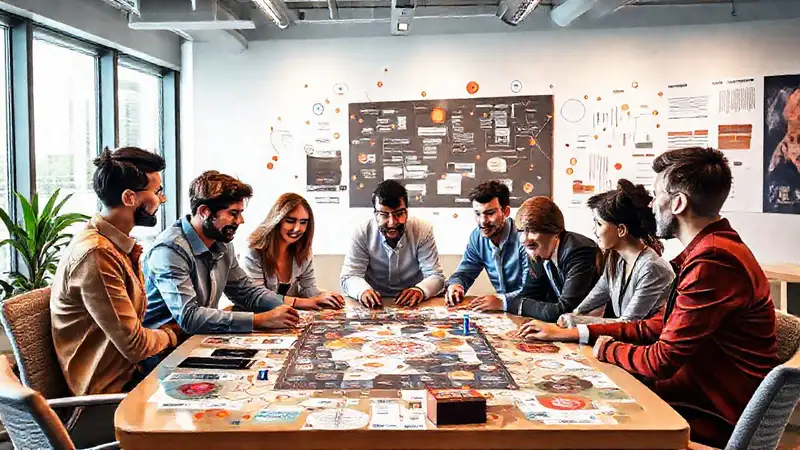 Equipo diverso impulsa ideas creativas estratégicas