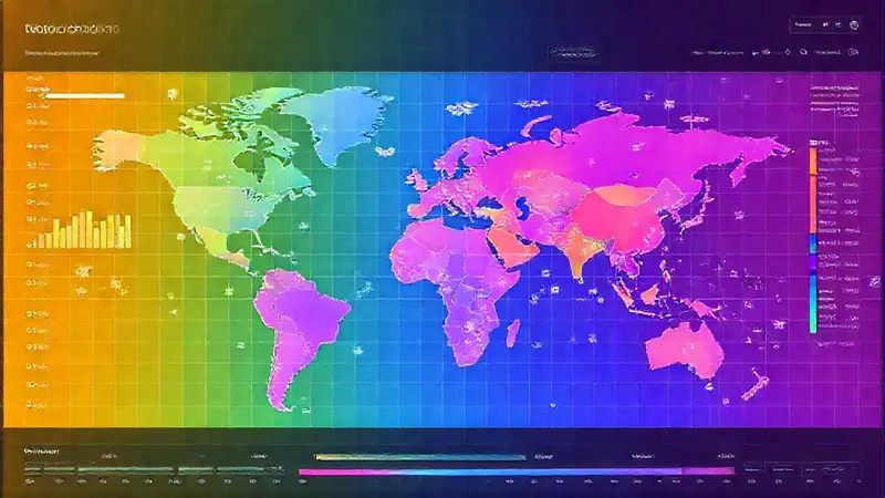 Visualización de datos geográficos segmentados y vibrantes
