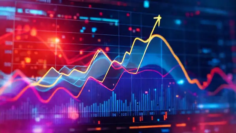 Visualización de datos futurista y dinámica