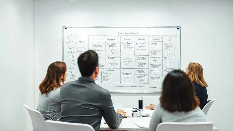 El equipo definió la estrategia visualmente