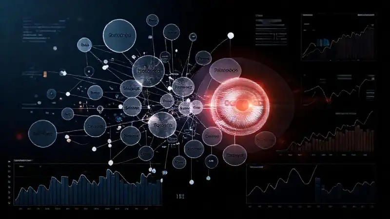 Visualización de datos abstracta, moderna y enfocada