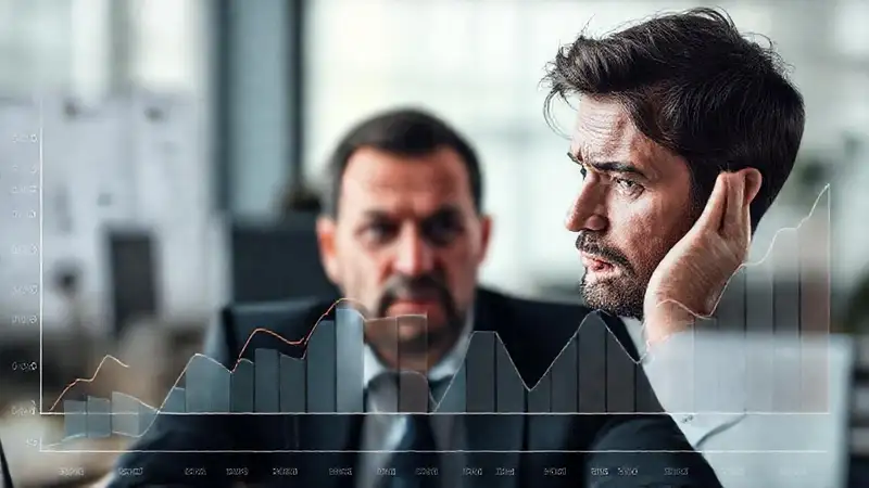 El dueño de negocios está preocupado por datos fluctuantes
