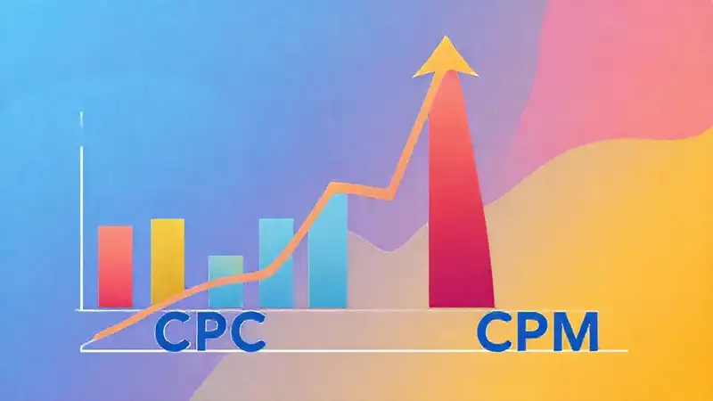 Gráfico compara CPC y CPM