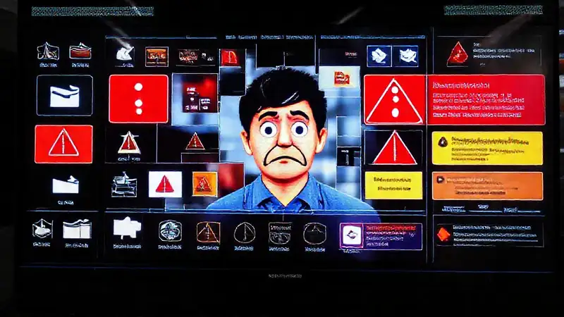 Una interfaz digital muestra confusión y errores