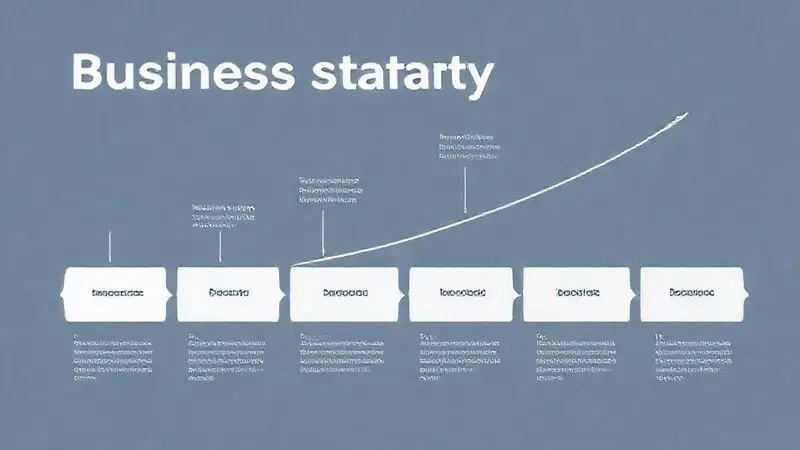 Estrategia empresarial moderna y visualmente clara