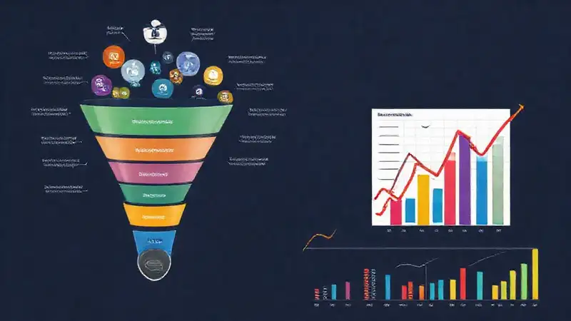 Estrategia empresarial visual, moderna y ascendente