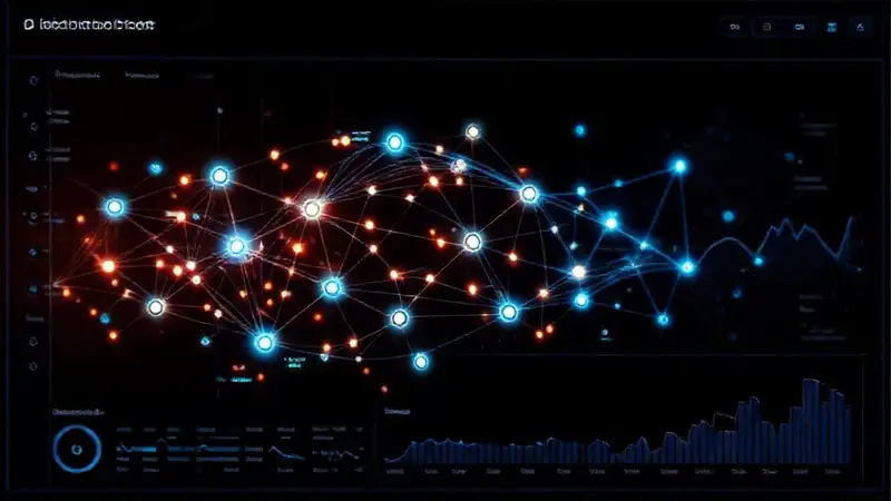 Visualizaciones de datos futuristas resaltan patrones