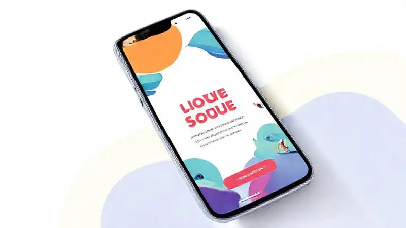 Diseño móvil vibrante y atractivo