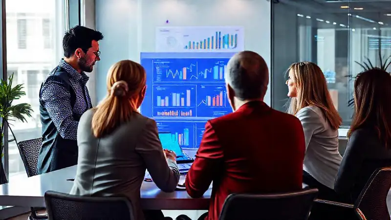 Profesionales colaboran en una reunión estratégica