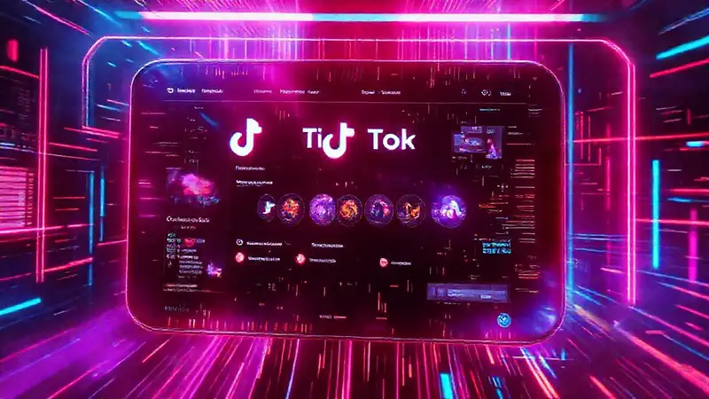 TikTok futurista: vibrante, rápido y digital