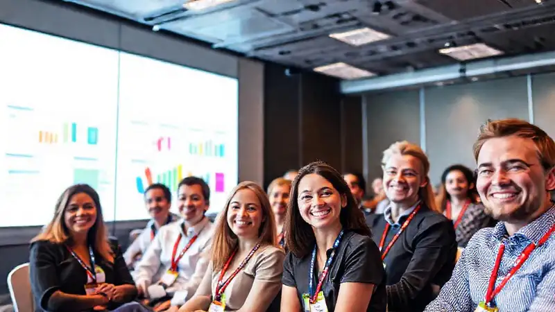 Reunión exitosa, ambiente festivo y positivo