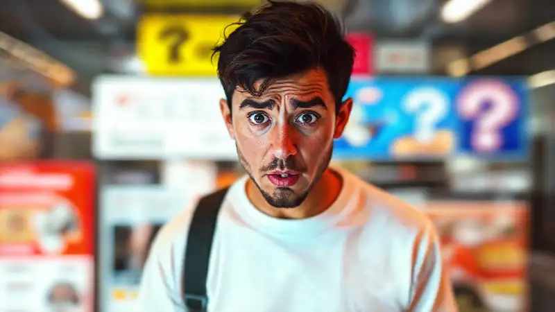 Captura de pantalla confusa con incógnita
