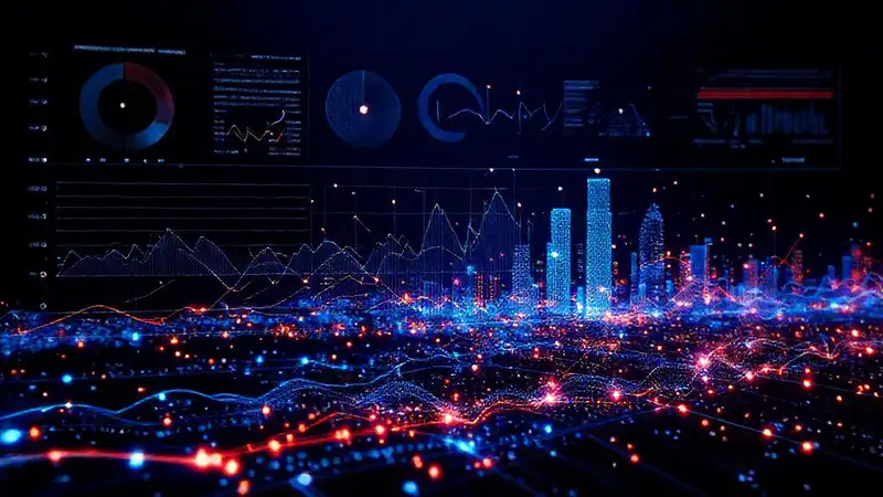 Visualización de datos futurista e interactiva