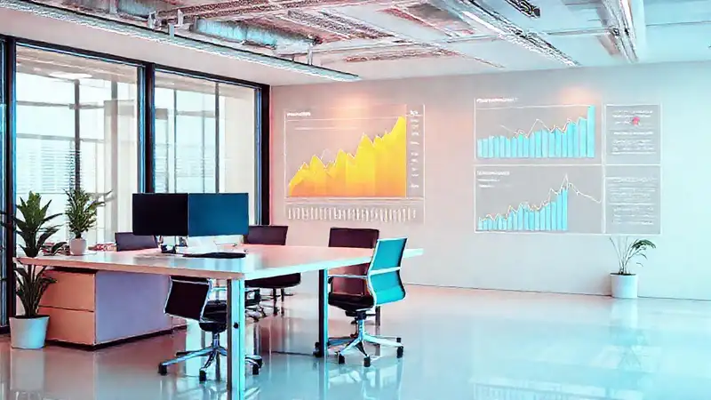 Oficina moderna optimiza la marca con datos