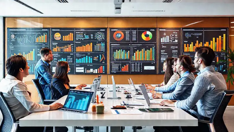 Oficina moderna: análisis de datos estratégico