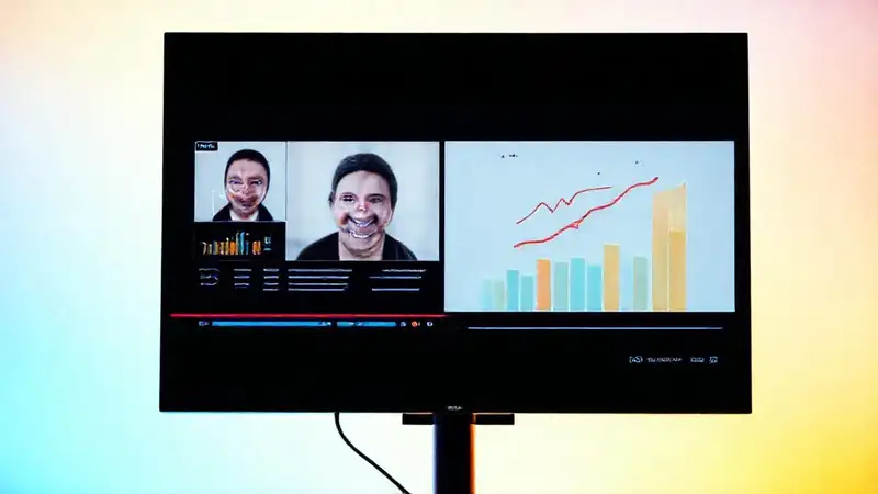 Interfaz digital vibrante para edición exitosa