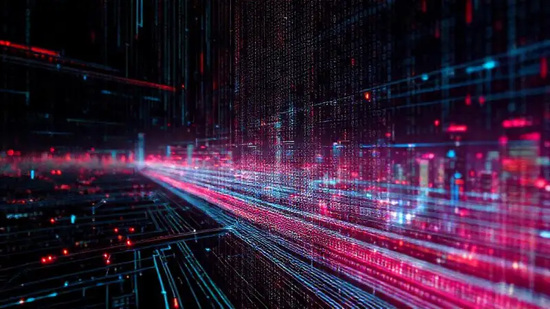 Tecnología digital futurista y brillante