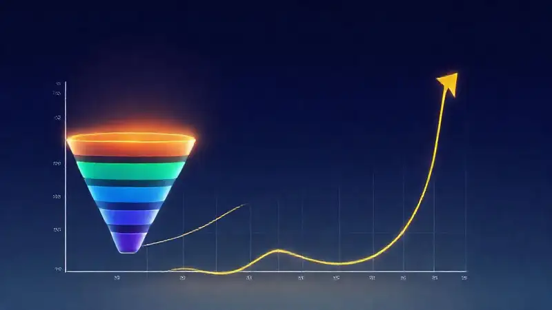 Gráfico digital muestra crecimiento estratégico rentable