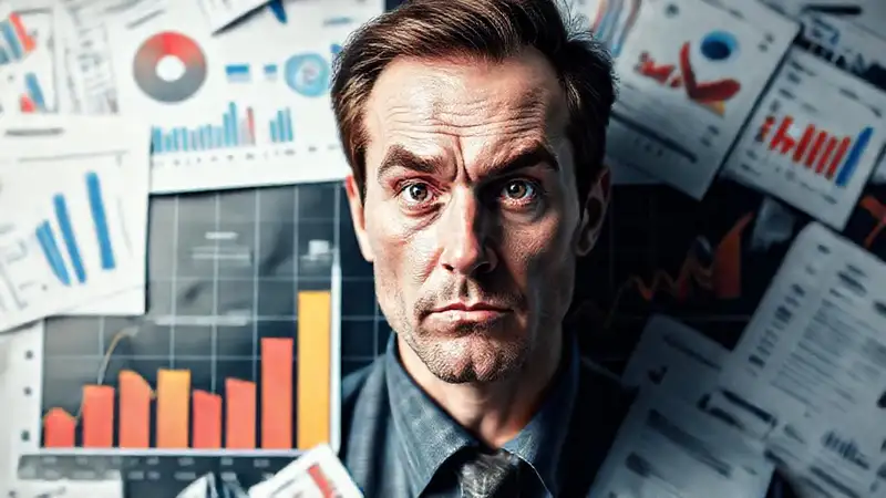 Gráficos corporativos presentan datos contrastantes visualmente