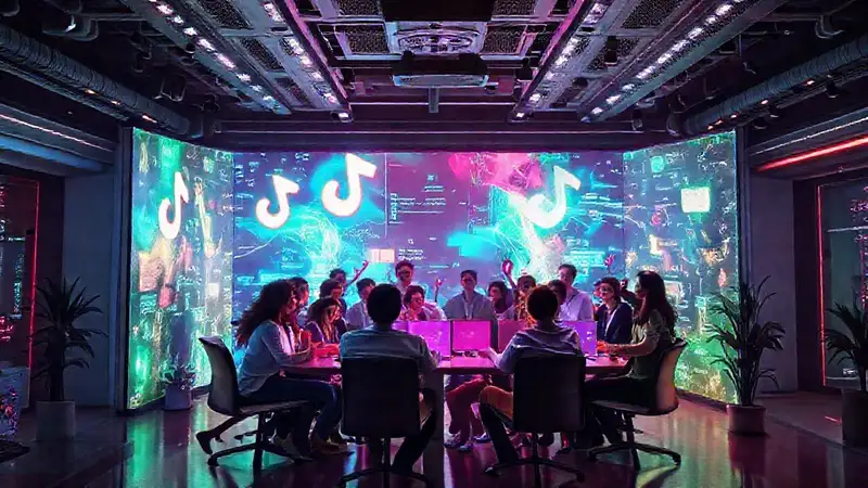 Oficina futurista, dinámica y colorida